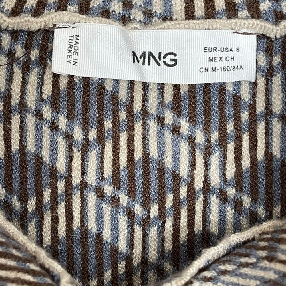 Mango Geometric print knit bomber - Picture 3 of 12